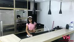 Young Maid Sucking My Hard Cock with Passion