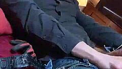 Stroking Hard Cock For Bianca