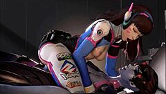 D Va Endures Intense Double Penetration In Her Ass