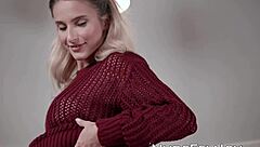 Young Beauty Is Teasing As She Reveals Her Trimmed Pussy!