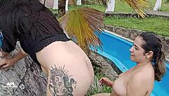 Milf Lesbians Licking Pussies Outdoors?