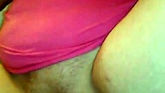 Brunette stepmom gets fingered by son's friend until she squirts hard