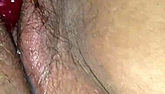 BBW Duca Wife Uses Vibrator on Hairy Pussy After Creampie