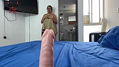 Big outdoor masturbation by Colombian brunette