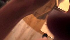 Golden Shower with Cumshot Finale!