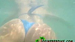 Pov bareback fun with my girlfriend at the hotel and beach