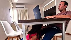 Does She Suck It In The Office For A Better Job?