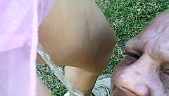 duk and david having an outdoor pee session with david in the mouth