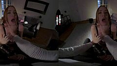 Redhead In Dark Room Vr Blows Cock With Big Tits!