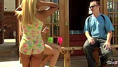 Maxine X, how does that dildo feel in your big tits lesbian rimjob scene?