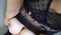 My pussy is full of cream from toys and big tits play