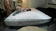 I watch Gigi Breeze get tied up in this POV bondage scene.