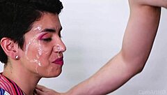 A normal cock gets a romantic blowjob with cum on cumartHD.