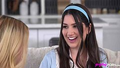 Alyx Star and Maria Kazi in School Girls Improving Skills with Licking and Scissoring