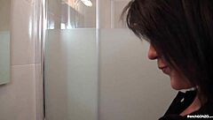 A brunette has to sell herself for sex in order to pay her rent.