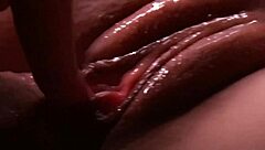 Beautiful woman enjoys a sensual breast and pussy massage with cum