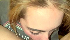 Blonde Babe Sloppy Deepthroat For Cum